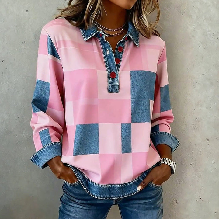 Retro Checked Hoodie